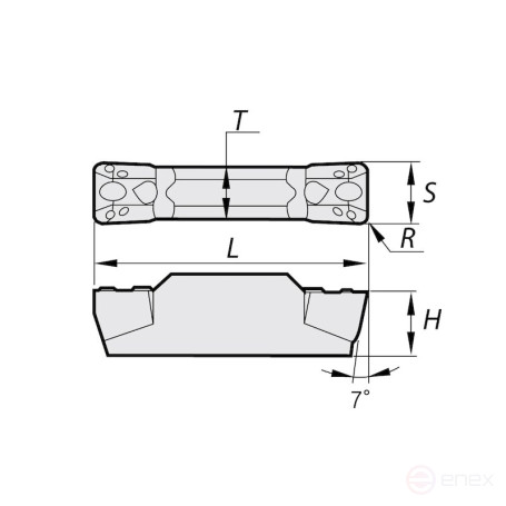 Пластина канавочная NORGAU Industrial NGM300N04-PT, NRG26P