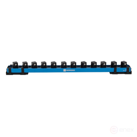 Magnetic rail for 12 end heads 1/2" NORGAU Industrial 356 mm, NVH19-12