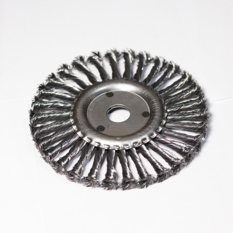Disc brush for USM 200x22 flat twisted steel