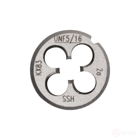 Плашка дюймовая NORGAU Industrial по металлу UNF 5/16, HSS