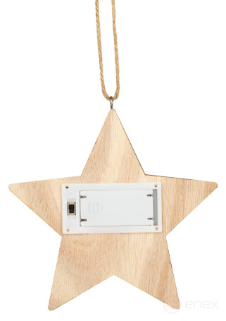 Lamp ERA ENGDS-4L New Year LED Star Pendant 15 cm 2*AA