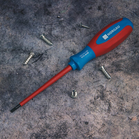 Отвертка диэлектрическая шлицевая NORGAU Industrial 4.0x100, N170