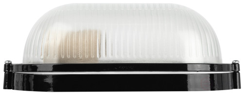 Светильник ЭРА НБП 04-60-001 Акватермо алюминий/стекло IP54 E27 max 60Вт 212х105 овал черный