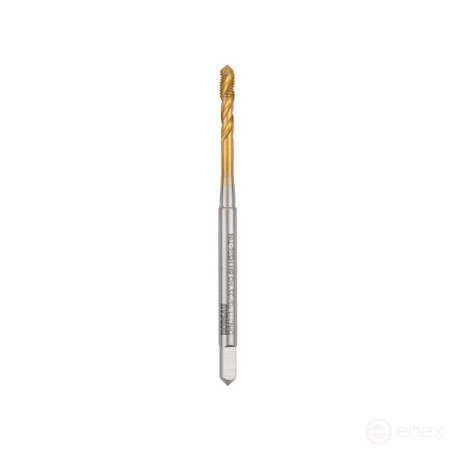 Метчик машинный NORGAU Industrial для глухих отверстий M3, форма C, HSS-E/TiN