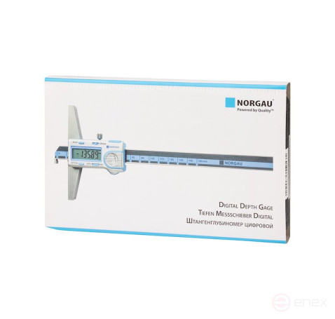 Штангенглубиномер NORGAU Industrial цифровой специальный 0-150 мм, NDD-H