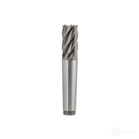 End mill NORGAU Industrial with conical shank 20 mm, MK2, Z4, HSSE
