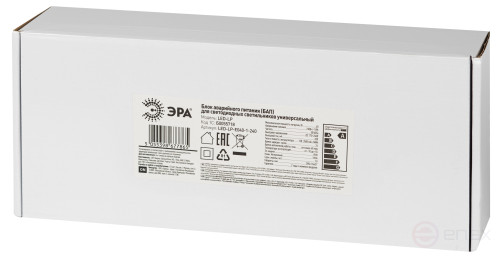БАП для светильников ЭРА LED-LP-E040-1-240 универсальный до 40Вт 1час IP20