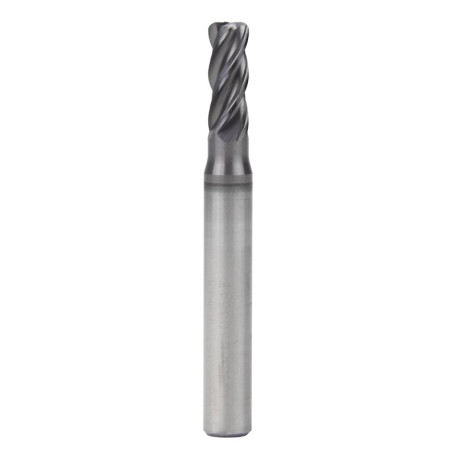Radius milling cutter NORGAU Industrial high-performance 5 mm, R1 mm, Z4, VHM/AlCrSiN