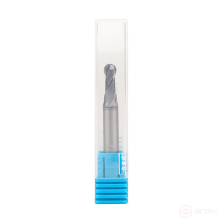 End mill NORGAU Industrial spherical 5 mm, Z2, VHM/AlCrSiN