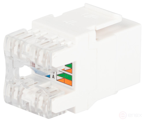 Люк ЭРА ОФИС 18-8002-01 Коннектор RJ45 CAT6 UTP Keystone цвет белый