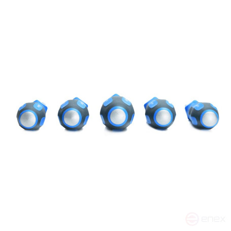 Set of reinforced slotted and phillips screwdrivers NORGAU Industrial NBS155K-161-005, 5 pieces