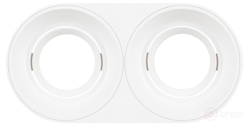 Светильник накладной ЭРА OL25-2 WH под лампу MR16 GU5.3 поворотный белый