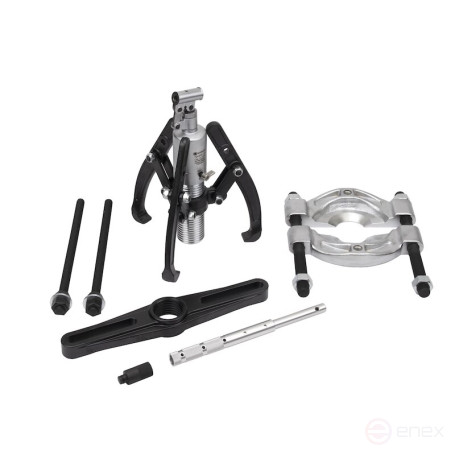 Set of hydraulic pullers NORGAU Industrial with integrated pump NHPP-10SET, 10T, 10 items