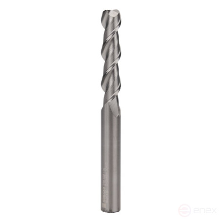 End mill NORGAU Industrial with elongated cutting part 10 mm, Z2, VHM