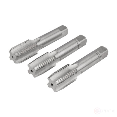 Set of hand taps NORGAU Industrial UNC 1, HSS, 3 pieces