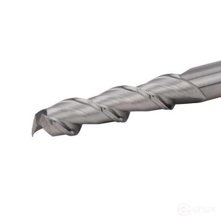 End mill NORGAU Industrial with elongated cutting part 10 mm, Z2, VHM