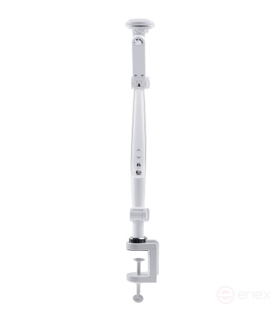 Настольный светильник ЭРА NLED-496-12W-W светодиодный на струбцине белый