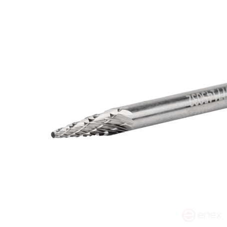 Борфреза твердосплавная NORGAU Industrial коническая 3 мм, 14°, форма M, DCM