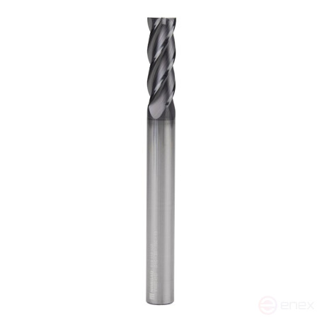 Universal end milling cutter NORGAU Industrial for metal 10 mm, Z4, VHM/AlCrSiN