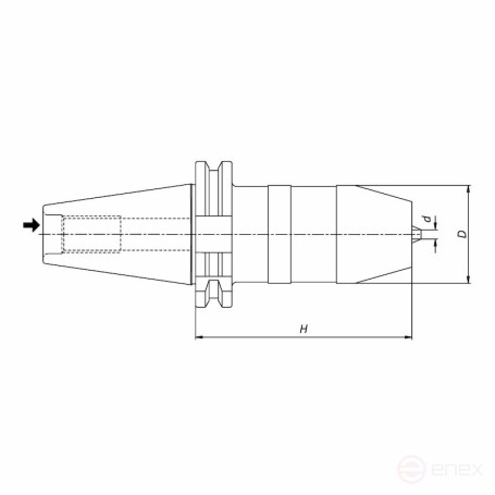 Патрон сверлильный NORGAU Industrial D1.5-16 мм, SK50, DIN 69871