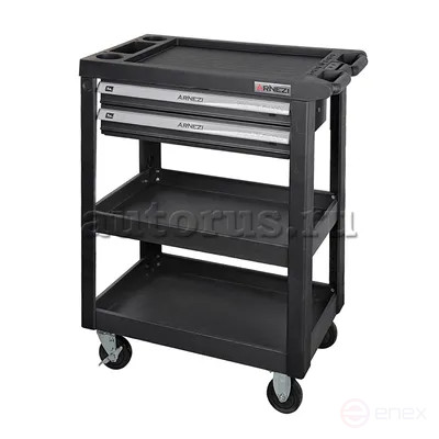 Тележка инструментальная 3-х полочная с 2 выдвижными ящиками ARNEZI R7201111