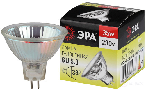 Halogen lamp ERA GU5.3-JCDR(MR16)-35W-230V-CL 35W soffit Warm white light GU5.3