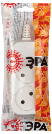 ERA KX-2 block 2 sockets without grounding white