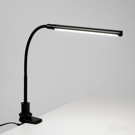 Настольный светильник ЭРА NLED-509-8W-BK светодиодный на струбцине черный