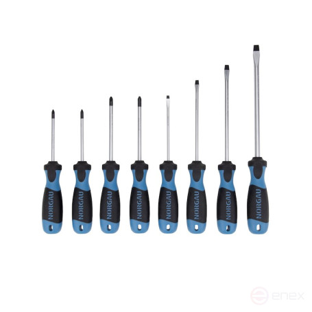 Набор отверток NORGAU Industrial 8 предметов, NBS250-260-005