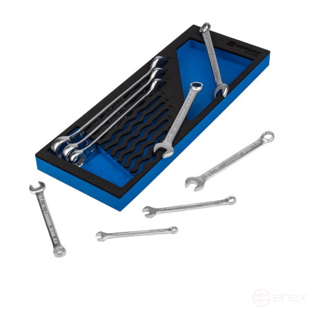 Набор ключей гаечных комбинированных NORGAU Industrial N7-009, 9 предметов