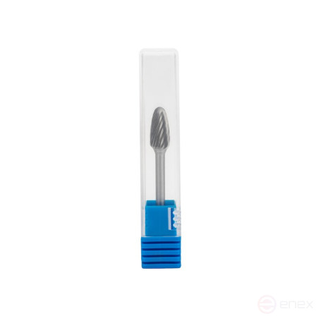 Борфреза твердосплавная NORGAU Industrial параболическая 6.3 мм, R1.5, форма F, SCM