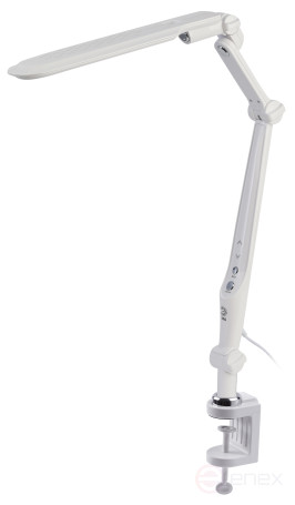 Настольный светильник ЭРА NLED-496-12W-W светодиодный на струбцине белый