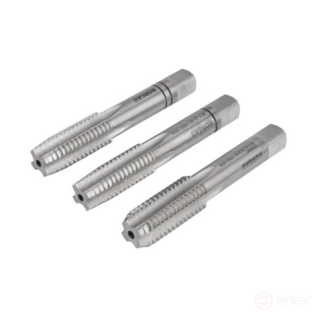 Комплект ручных метчиков NORGAU Industrial левого вращения M14, HSS, 3 предмета