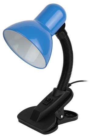 ERA N-102-E27-40W-BU table lamp on a clothespin blue