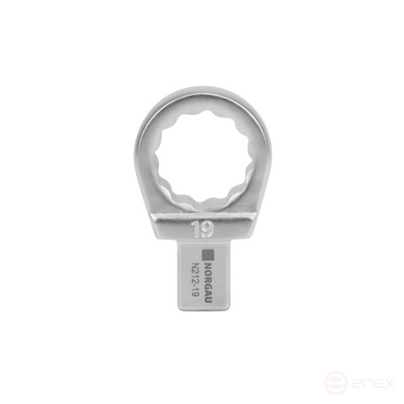 Насадка накидная NORGAU Industrial для динамометрического ключа 19, прямоугольный привод 9х12