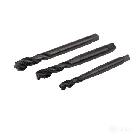 Набор машинных метчиков и сверл NORGAU Industrial М3-М12, 2.3-10.2 мм, HSS-E/VAP/HSS-E, 14 предметов