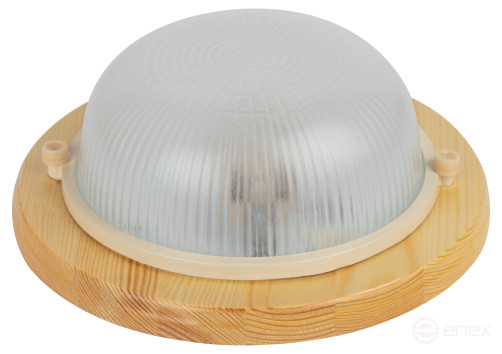 Светильник ЭРА НБО 03-60-011 Кантри дерево/стекло IP54 E27 max 60Вт D220 круг сосна