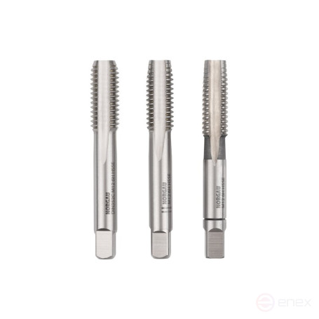 Комплект ручных метчиков NORGAU Industrial M12, HSS-E, 3 предмета