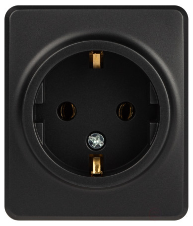 Розетка ЭРА Эксперт 11-2203-05 2P+E Schuko IP20 16A-250В ОУ антрацит