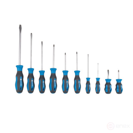 Набор отверток NORGAU Industrial в ложементе SL/PH/PZ 10 предметов, N151-161-010