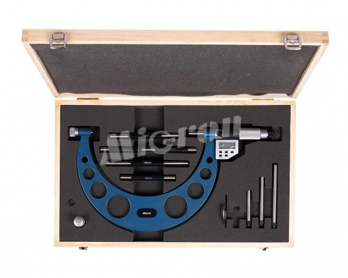 Micrometer MCTS - 200 0.001 electronic 5-kn. with calibration