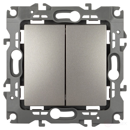 ERA Series 12 12-1112-16 Double Cross Switch, 10AH-250V, Titanium