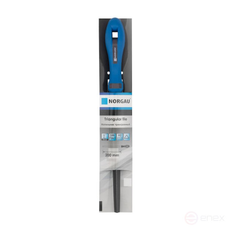 Triangular file NORGAU Industrial tapering, 200 mm, NF-T200