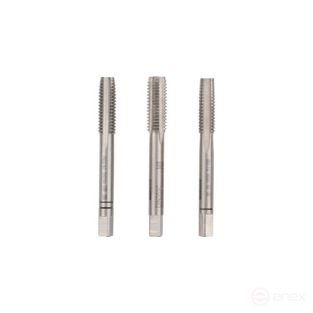 Комплект ручных метчиков NORGAU Industrial M8, HSS, 3 предмета