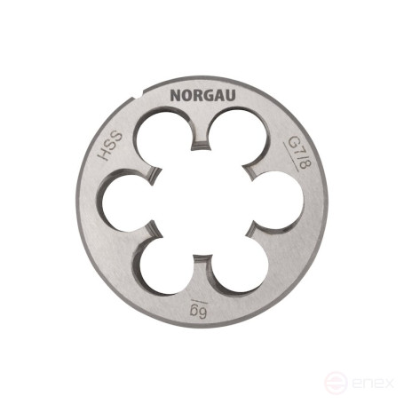 Плашка дюймовая NORGAU Industrial по металлу G 7/8, HSS
