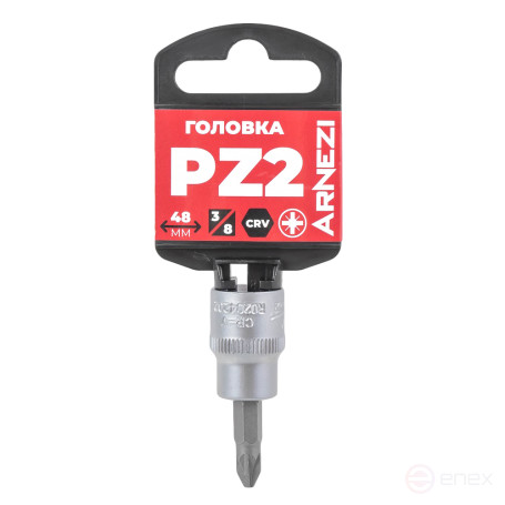 Головка 3/8" со вставкой PZ2, L=48 мм на холдере Arnezi R0204202