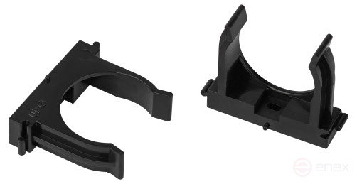 Крепеж-клипса ЭРА CLIP-40-B-MP для трубы прямой монтаж черная d40мм 25шт