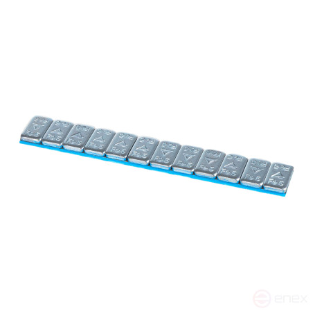 Self-adhesive balancing weight 5g x 12pcs (60g) galvanized steel with chamfer (Finger Lift)