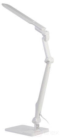 Настольный светильник ЭРА NLED-497-12W-W светодиодный на струбцине и с основанием белый