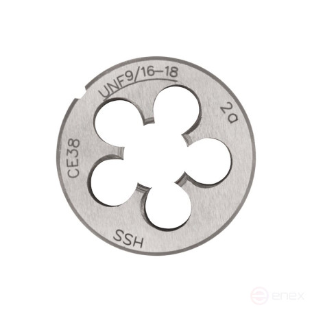 Плашка дюймовая NORGAU Industrial по металлу UNF 9/16, HSS